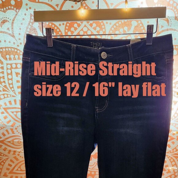 Time and Tru Straight Leg Jeans - Picture 1 of 7